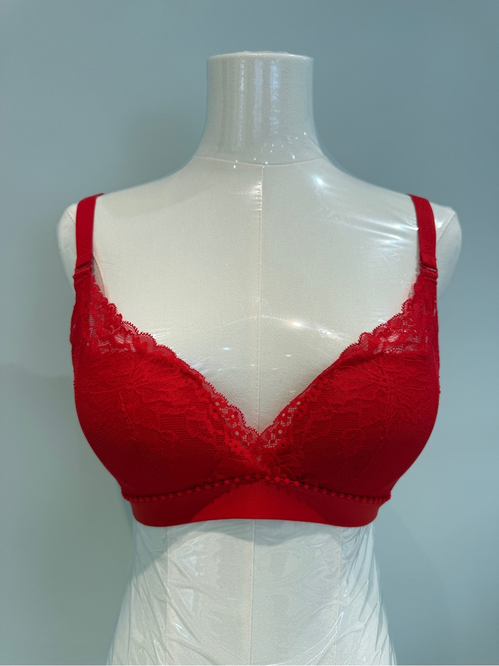 Lace Trim Red Bralette – Women Intimates & Sleepwear